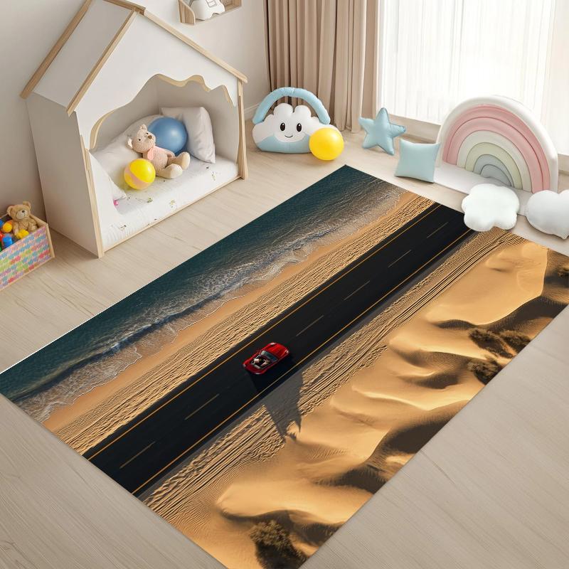 

Three Color Field Sports Car Rug Carpet Mat Non-Slip for Living Room Bedroom Modern Home Decor 40x60cm