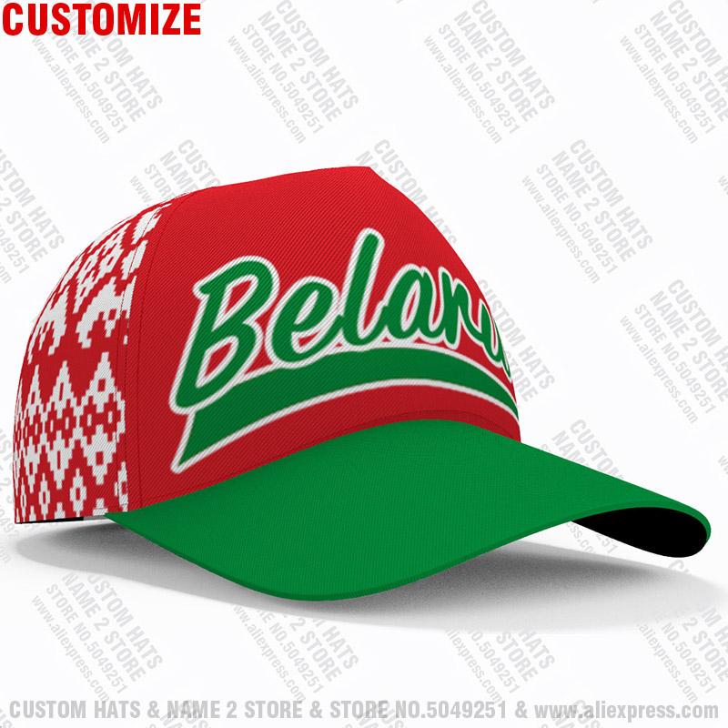Belarus Baseball Cap Custom Made Name Number Team Logo Blr Fishing Hat By Country Travel Belarusian Nation Flag Po Headgear