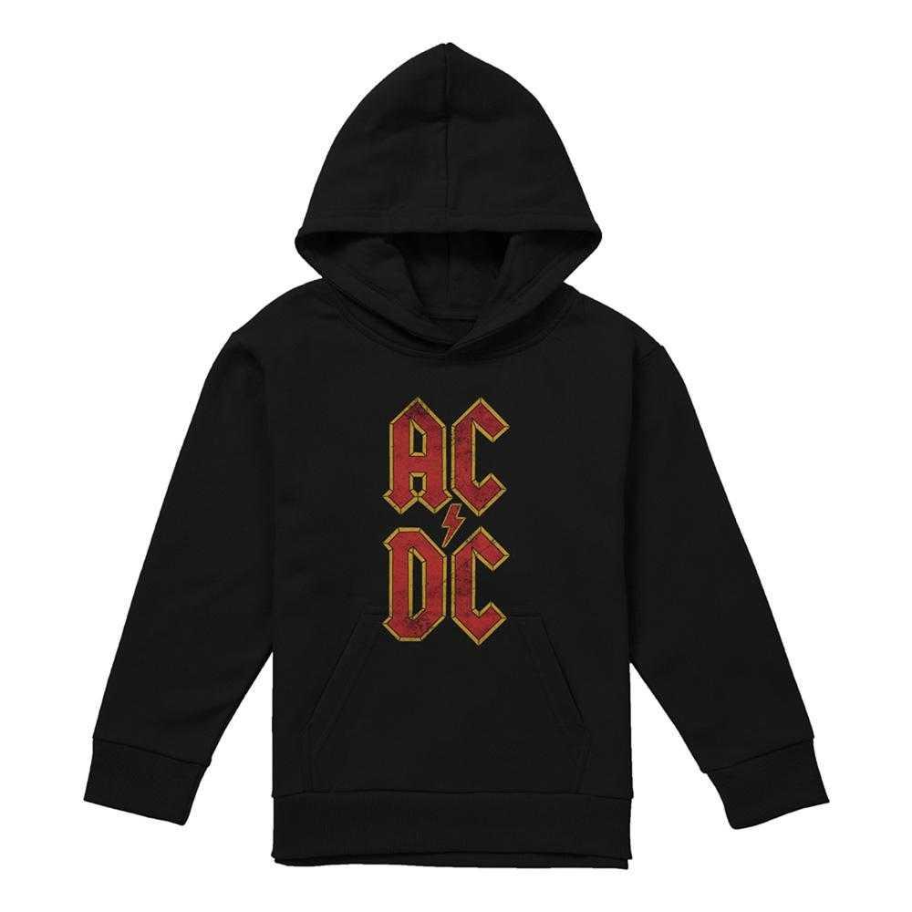 AC/DC Childrens/Kids Logo Stack Pull Over Hoodie