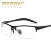 Glasses Frame Men's Sports Flat Glasses Can Be Equipped with Myopia Glasses Aluminum Magnesium Half Frame Optical Glasses Frame