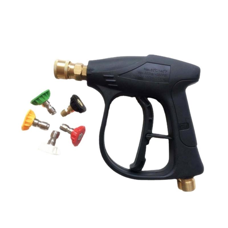 4350PSI Pressure Washer 1/4 In Quick Connector with Foam Cannon & Nozzle Tips 1 Liter Power Washer for Car Floor