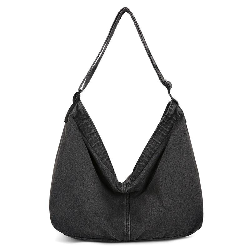 2025 neuer japanischer Street-Trend Messenger-Tasche mit großem Fassungsvermögen für Männer und Frauen ins Harajuku Retro Denim Schultertasche