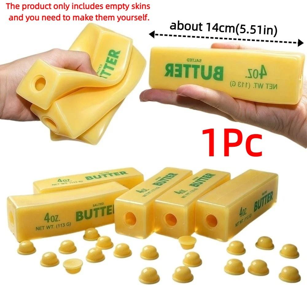 Fillable Butter Stick Ball Skin 14cm Handmade Ball Skin DIY Pressure Ball Kit Kids Toy