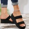 Fashion Women Wedge Lightweight Slippers Trend Outdoor Platform Sandals Summer Casual Women Beach Slippers 2024 New Summer Slides Women