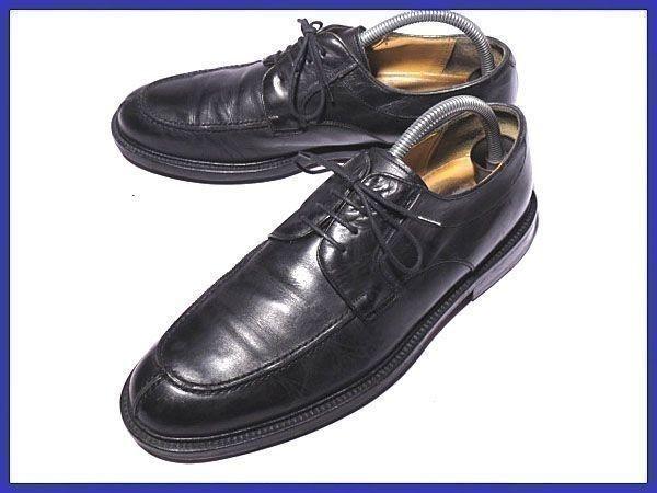 

Pre-90s Vintage Tag/Spain Made/Mezlan/Premium Leather U-Tip Shoes/9M/26.5-27.0/Black/(USED)