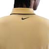 Nike Dri-Fit Swoosh SS25 Tour Series Comfortable Casual Versatile Short Sleeve Golf Shirt Men tops Yellow-Gold Black FZ7497-795