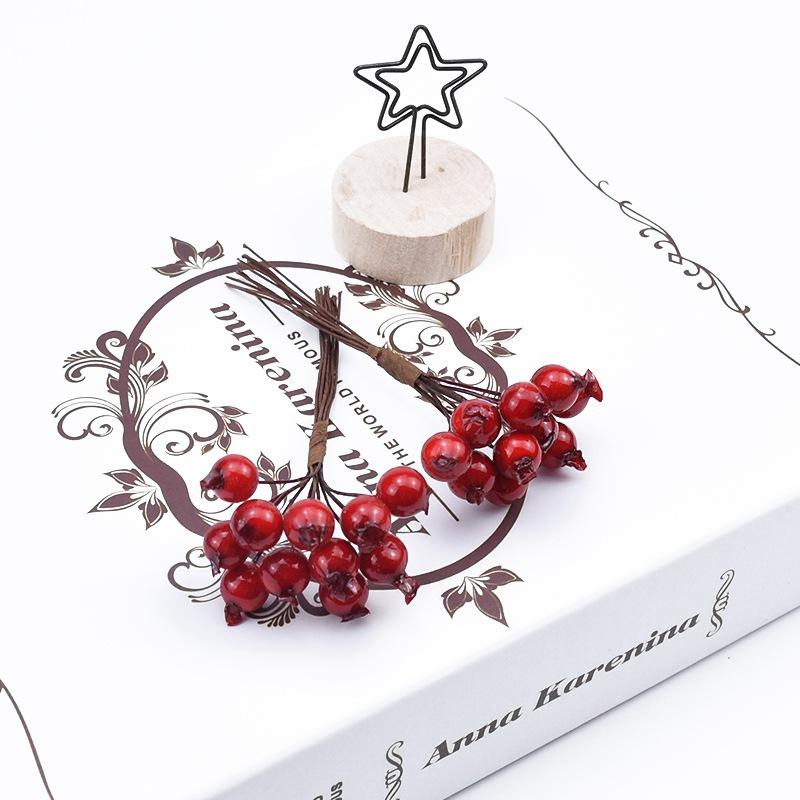 10/20pcs PE Cherry Fruit Artificial Plants Home Outdoor Garden Courtyard vase table Scrapbooking DIY Gift Box Wreath Decorative