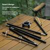 Outdoor Camping Lantern Stand, Tabletop Aluminum Alloy Detachable Lantern Hangers Portable Lighting Brackets, Hiking Equipment