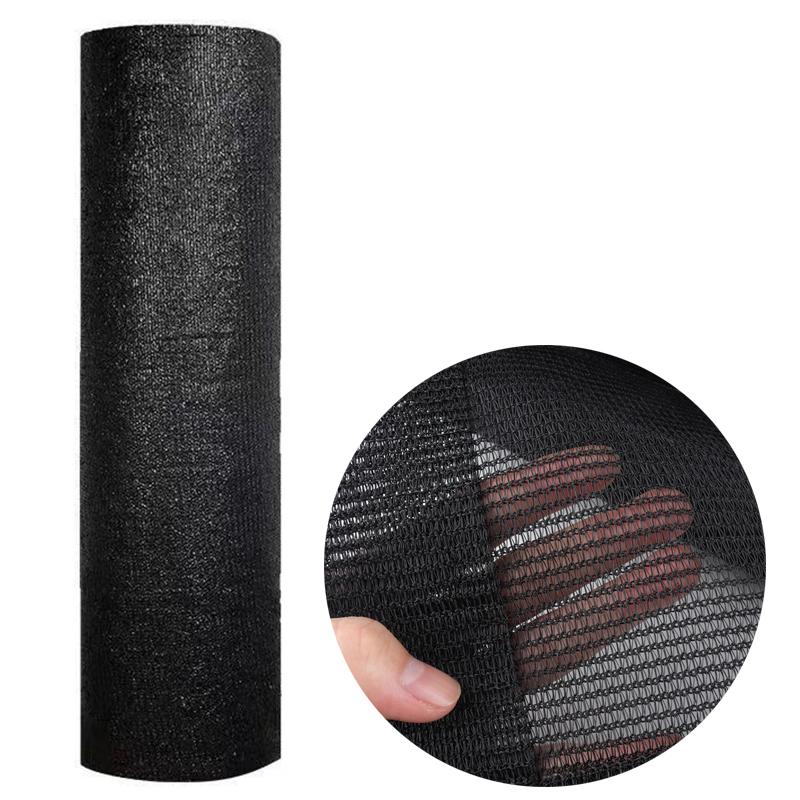 75% Shade Black HDPE Sunshade Net Anti UV Succulent Plants Sun Shelter Mesh Balcony Terrace Safty Privacy Screen Outdoor Awning
