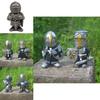 Medieval War Resin Crafts Miniature Gnome Knight Sculpture Decorative Figurine For Home And Garden Display