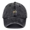 Personalisierbare Vintage-Waschbaumwoll-Baseballkappe für Herren mit Motorradmuster Hüte Reitkappen Papa-Kappe Verstellbar Roadtrip Outdoor-Hut
