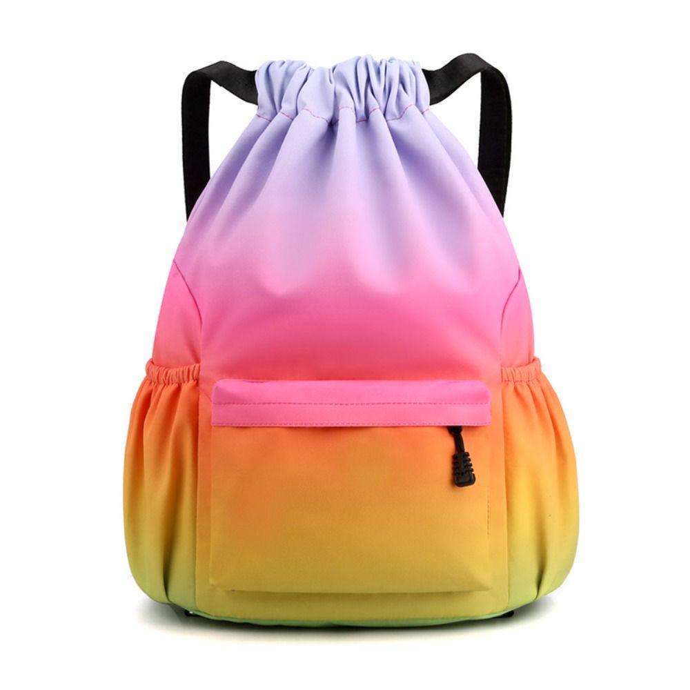 

Nylon Gradient Color Waterproof Bag Waterproof Outdoor Camping Fitness Bag Fitness L-style 1