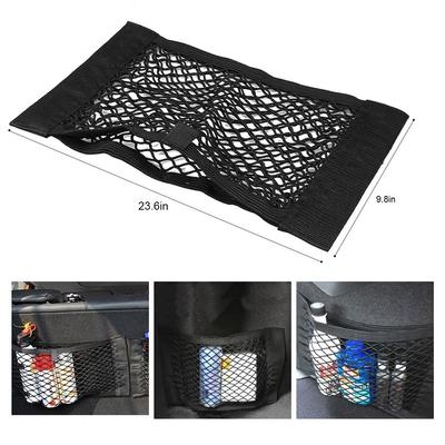 25x50cm Auto Zurück Hinten Stamm Lagerung Tasche Mesh Auto Organizer Elastische String Net Tasche Tasche