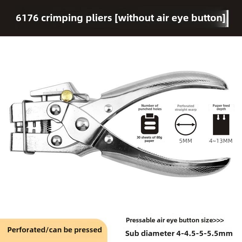 Heavy-Duty Manual Eyelet Punching Tool for DIY Projects.
