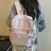 Schoolbag New Canvas Casual Backpack Women's Literary Retro Travel Backpack Lightweight Versatile Commuter Student School Bag