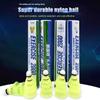 3/6/12 Packs Of Nylon Badminton Ball Durable Yellow And White Badminton Middle School Training Special Ball