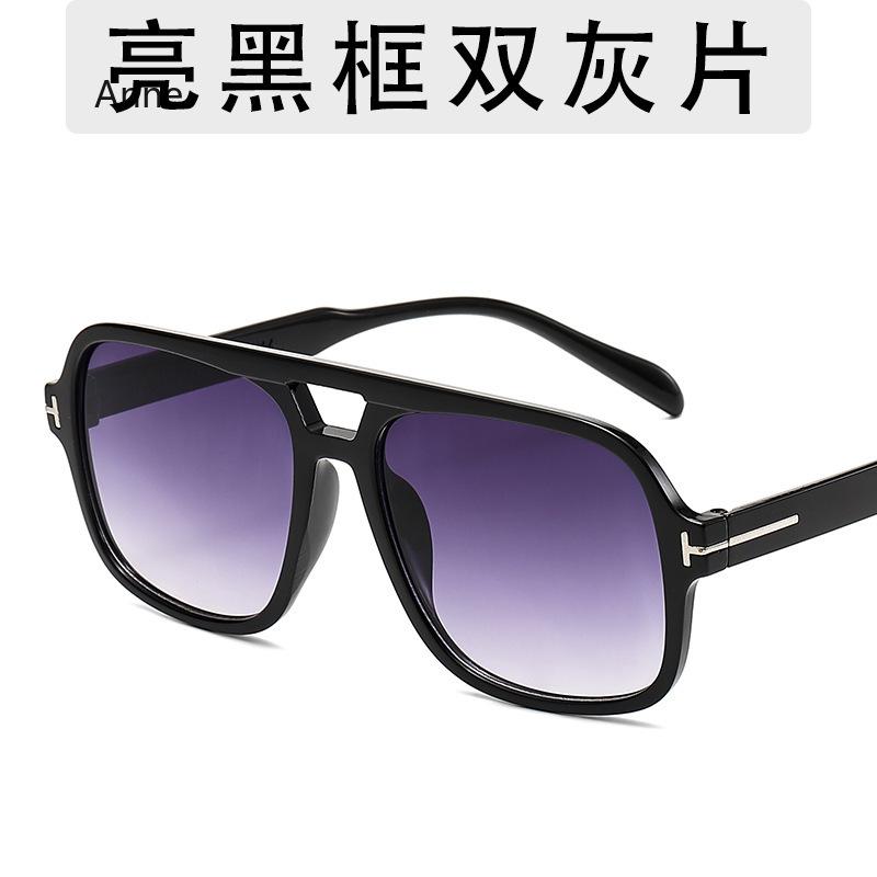 Retro Tortoiseshell Pilot Sunglasses Women  Designer  Oversized Shades Eyewear Driving Double Bridge Men T Sun Glasses
