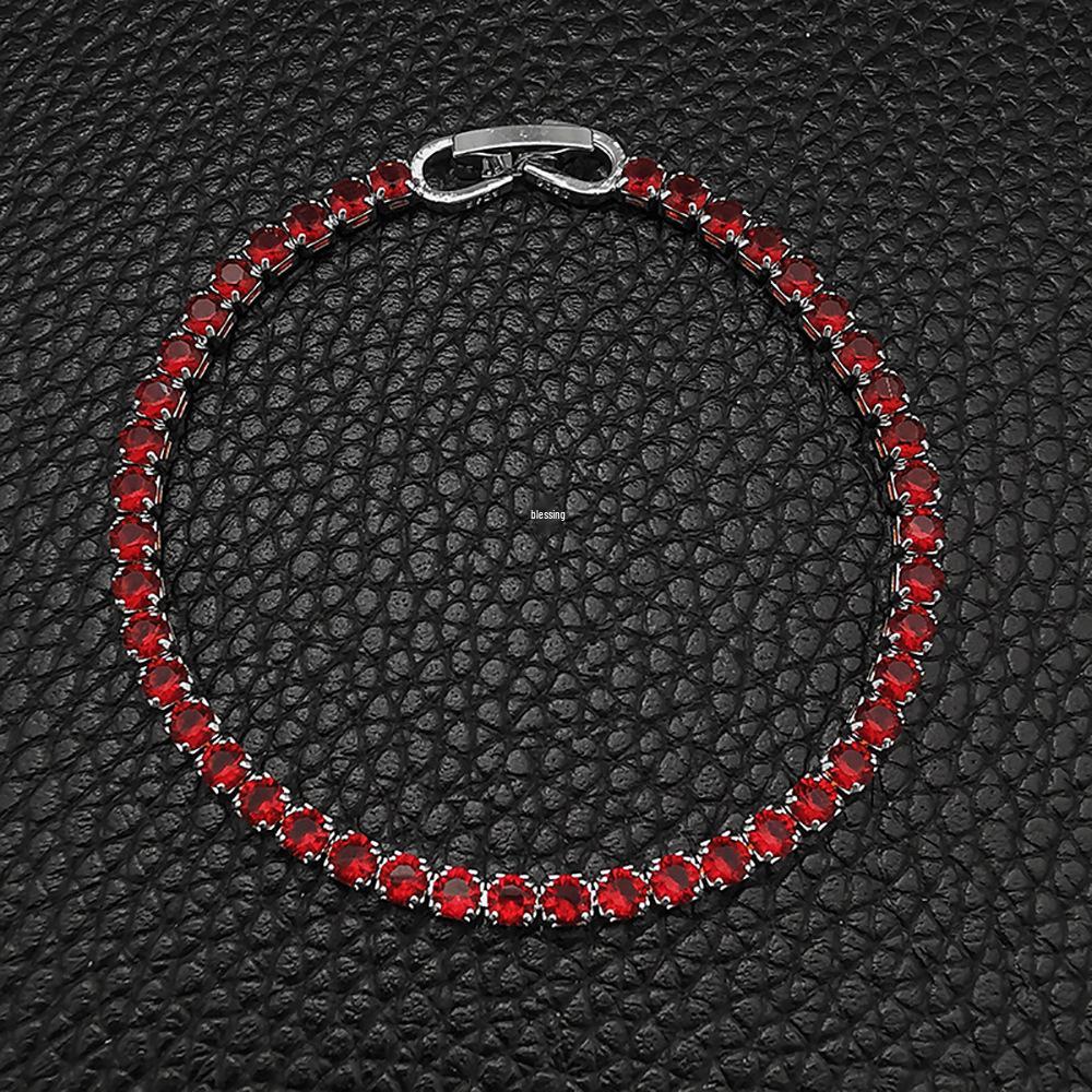 Bracciale Tennis Hip-Hop Zirconi Multicolore - Senza Sbiadire, Design Full Diamond