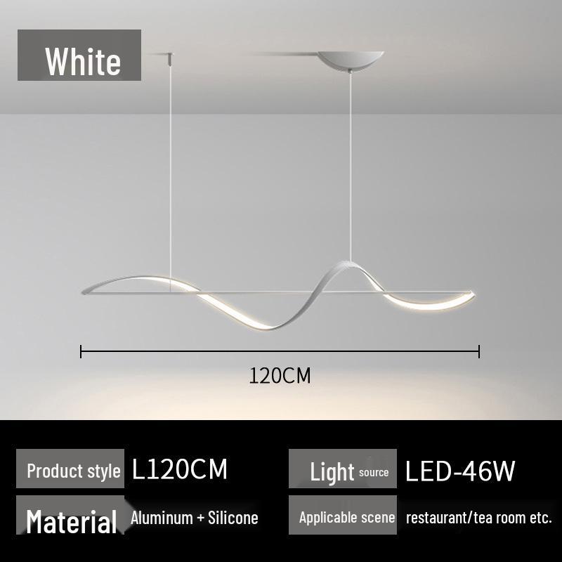 Modern Minimalist Twisted Strip Pendant Light for Dining or Bar