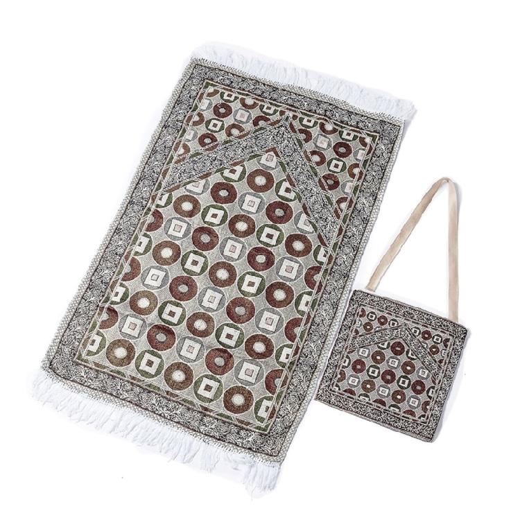 Muslims Prayer Mat with Tassels Portable Travel Prayings Rugs for Middle Eastern