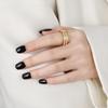 Full Circle Diamond Ring: Korean-Style, Gold-Plated Titanium Steel, Fashionable & Personalized Index Finger Jewelry