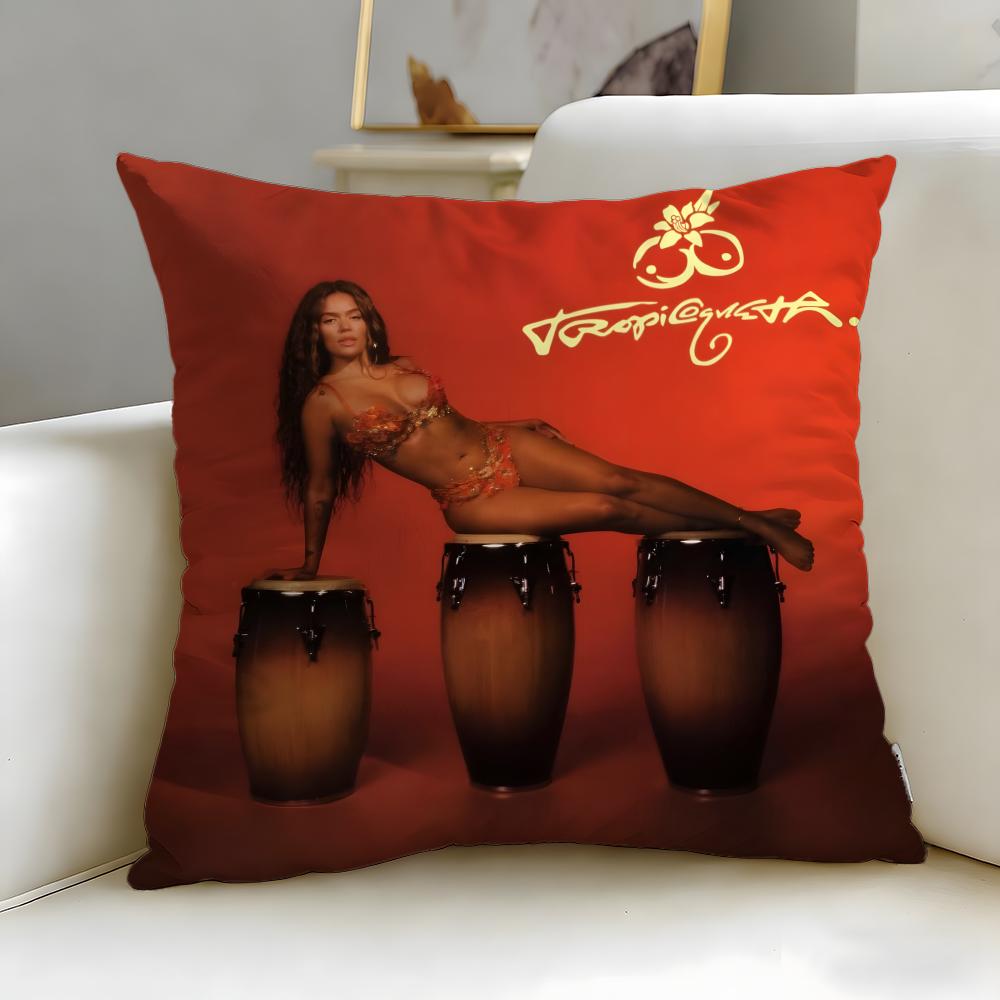 popular singer KAROL G Cushion Cover Soft  EasyWash Pillow Case  Versatile for Couch Bed Travel and Office