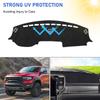Compatible with Dash Cover - 2024 Dodge Ram 1500 2500 3500 Dashboard Mat Cover Sunshade Nonslip Mesh Protector No Glare