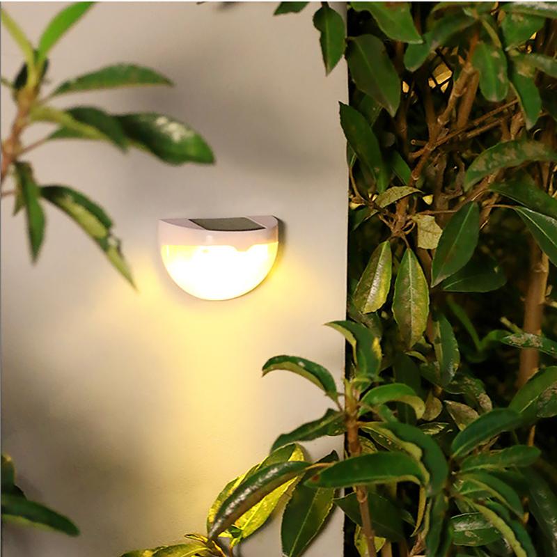 LED Solar Fence Lights Outdoor IP65 Waterproof Wall Lights Corrugated Lights for Fence Terrace Garden Path Decorative Lights