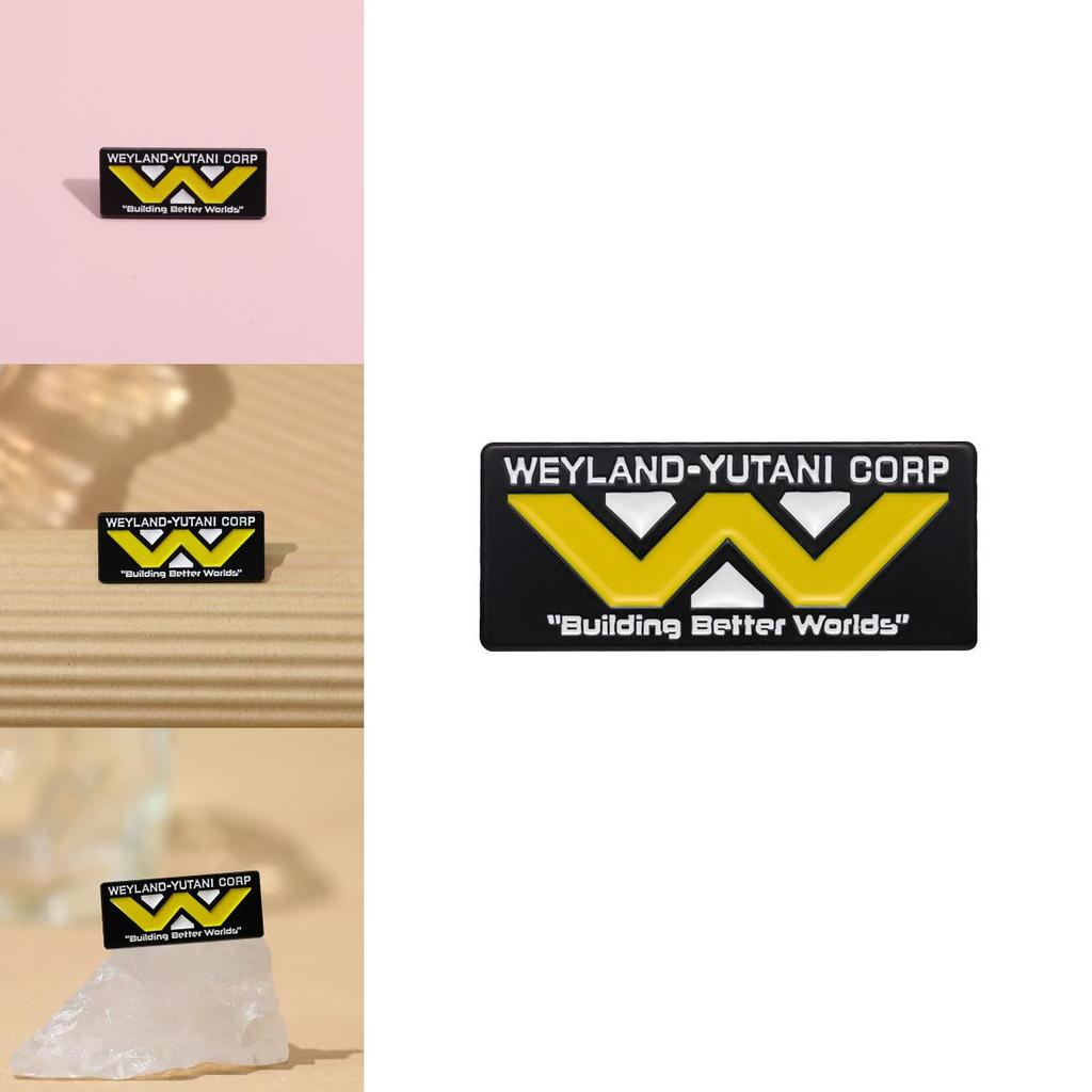 Kreative Weyland Yutani Logo Brosche Einzigartiger Bunter Emaille-Anstecker Für Modischen Persönlichen Stil