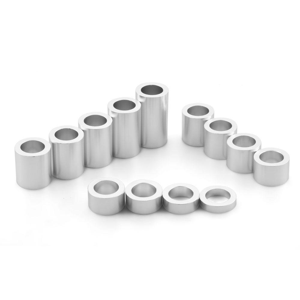 13-Piece Harley Motorcycle Bobber Wheel Spacer Set, 3/4" Axle, 1-1/8" Outer Diameter