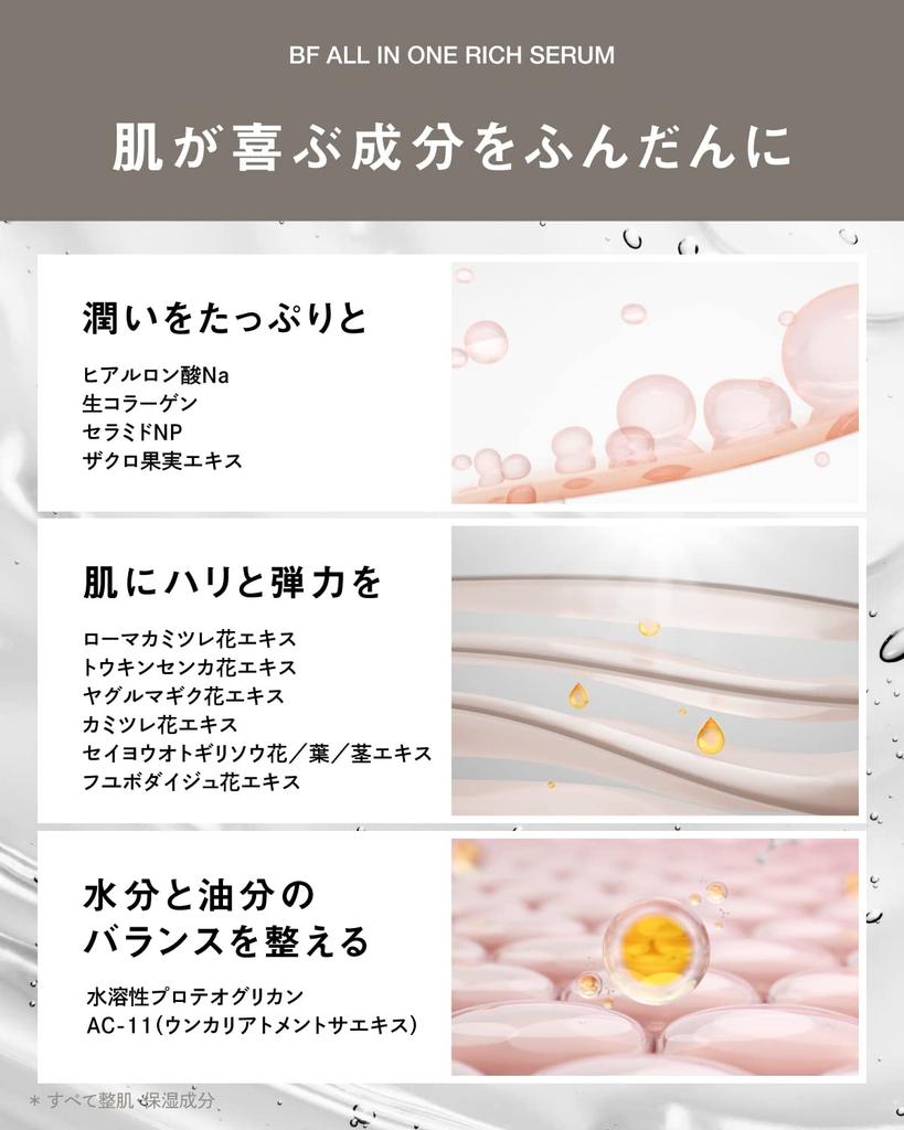 Better Future BF Rich Serum Serum with NMN 50g Aging Care Ostrich Antibody Made In Japan All-in-One All-in-One Next-Generation 7-in-1