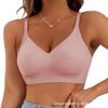 Plus Size Seamless Wire-Free Push-Up Bra with Adjustable Vest Style