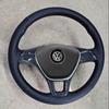 Schwarze rutschfeste Kunstleder-Lenkradabdeckung für Volkswagen VW Golf 7 Mk7 Touran Up Neuer Polo Jetta Passat B8 Tigua