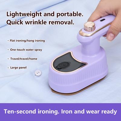 Two-in-one Foldable Portable Handheld Electric Water Spray Iron Small Household Travel Wet Dry Dual-use Steam Garment Steamer