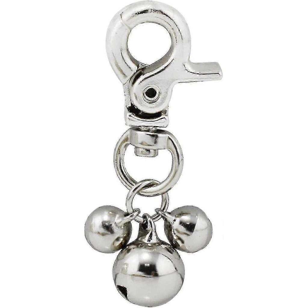 Set Of 2 Bell Pendants For Dog Or Cat Collar (3 Hanging Bells)
