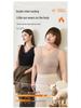 Women's Warm Wool Silk V-Neck Mesh Vest with Fleece & Bra Pads