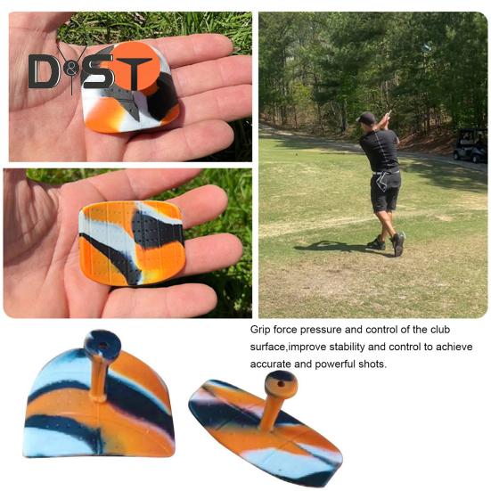Impugnatura da allenamento in silicone per golf, antiscivolo, per la precisione dello swing, a forma di T, per uomini e donne, accessorio per l'allenamento del golf