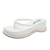 Muffin thick-bottomed toe flip-flops female 2024 new fairy style fashion trend sandals niche beach mops