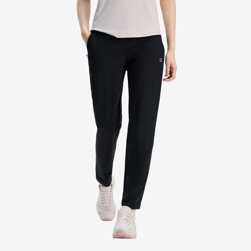 New FILA Knitted Sports Pants Women's Pitch Black A11W431603FBK