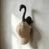 Wall Mounted Metal Hook, Bird Form Decorative Wall Hook with Two Hole Base for Outerwear Hat Scarf Bag Key Towel and Apron Hanging