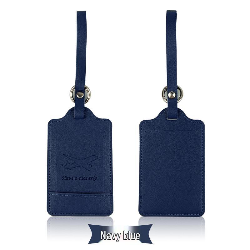 Customizable PU Leather Luggage Tag with Corporate Logo