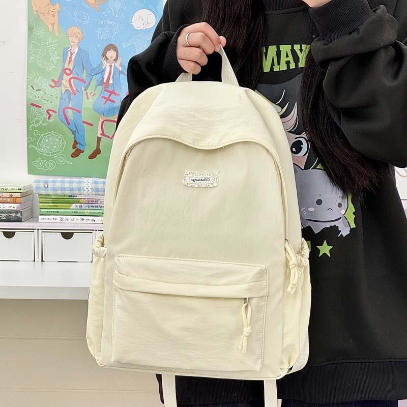 Schoolbag fashion high sense large capacity bag women's 1011 new super fire shoulder support simple casual backpack