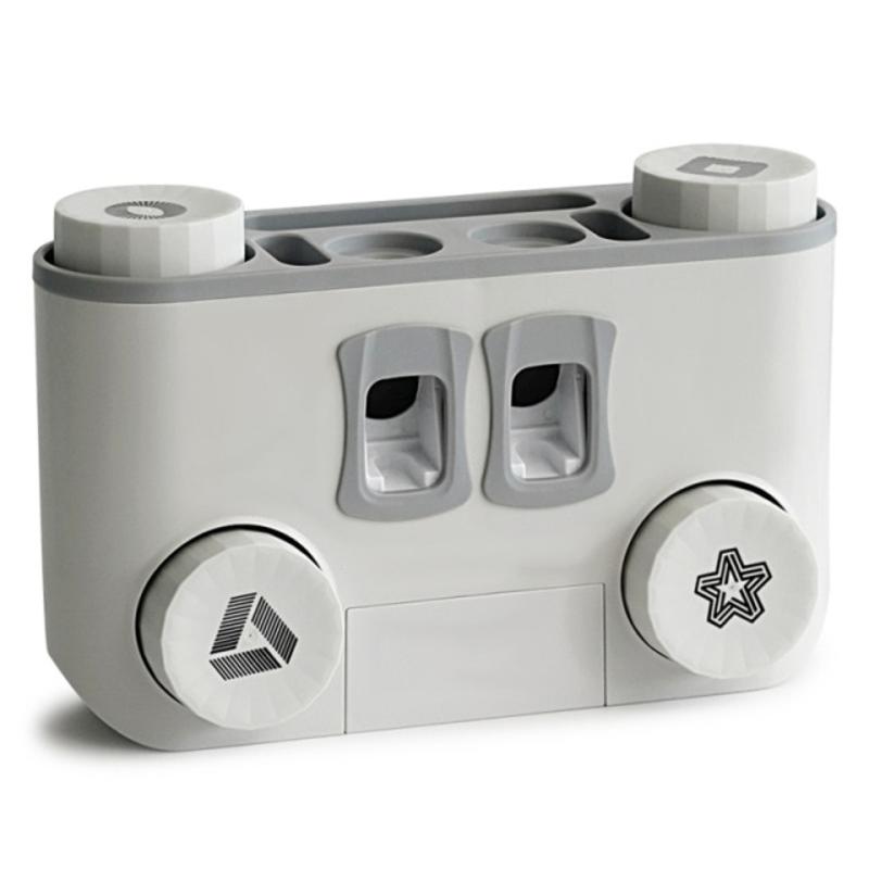 Multifunction Toothbrush Holder Toothpaste Storage Cosmetics Dust Proof Bathroom Accessories Premier Toothpaste Toothpaste Dispenser