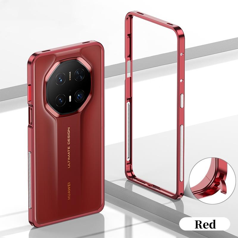 Luxury Metal Bumper Case For Huawei Mate 70 Pro+ / Pro / RS / 70 Aluminium Frame Protective Cover & Metal Lens Protection Film