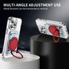 Clear Magnetic Phone Card Holder Kickstand Multi Angle Adjustable Metal PC Sliding Design Card Holder