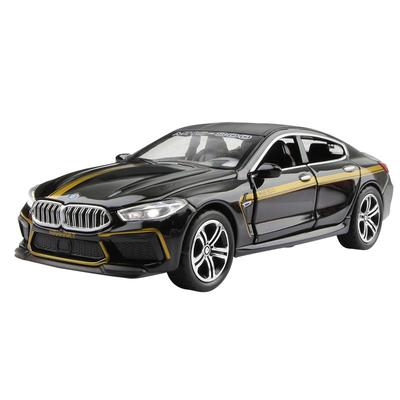 1/32 BMW MH8 800 Manhart Diecast Araba Oyuncak Çocuklar İçin Minyatür Model Geri Çek Sesli ve Işıklı Koleksiyon Hediye Erkek Çocuk İçin Çocuk Hediyesi