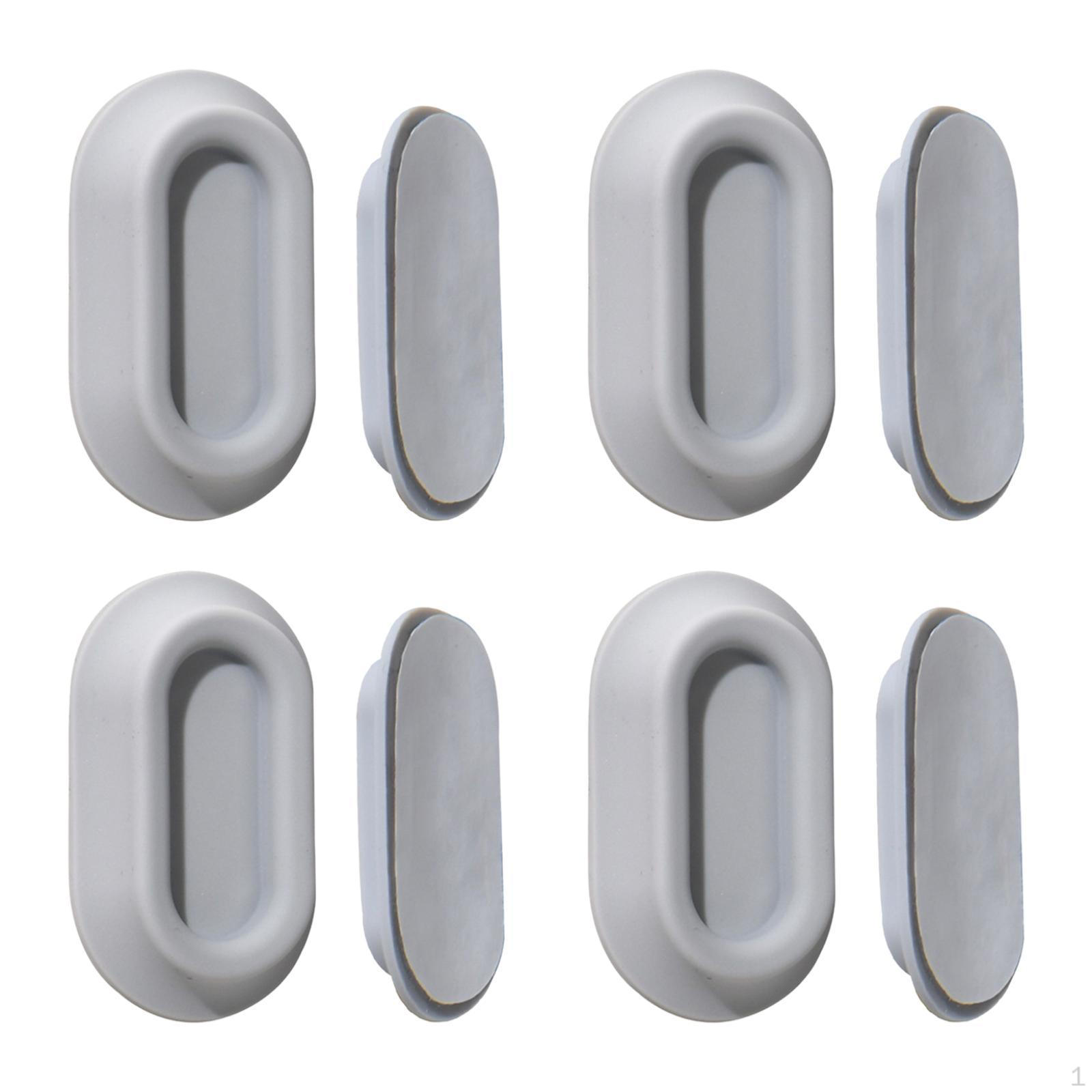 

4 шт. держатель пульта дистанционного управления настенный, простой в установке, прочный, самоклеящийся, для управления телевизором серый