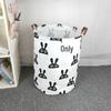 Extra Large Cotton Linen Folding Laundry Basket and Toy Hamper