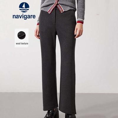 Women's Elastic Warm Flared Casual Pants