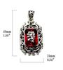 goodvibrations Rasta Ethiopian Lion Pendant Top in 925 Sterling Silver
